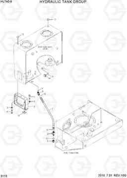 3110 HYDRAULIC TANK GROUP HL740-9, Hyundai