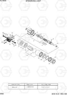 4050 STEERING UNIT HL740-9, Hyundai