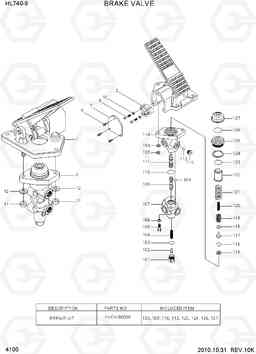 4100 BRAKE VALVE HL740-9, Hyundai