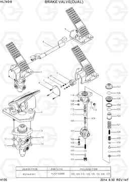 4105 BRAKE VALVE(DUAL) HL740-9, Hyundai