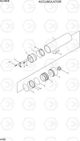 4130 ACCUMULATOR HL740-9, Hyundai