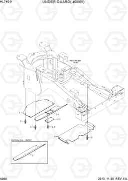 5060 UNDER GUARD(-#0865) HL740-9, Hyundai
