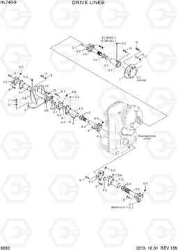 6030 DRIVE LINES HL740-9, Hyundai