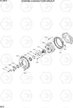 6070 ENGINE CONNECTION GROUP HL740-9, Hyundai