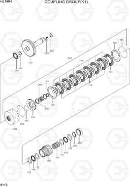 6110 COUPLING GROUP(K1) HL740-9, Hyundai