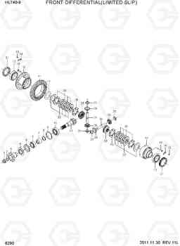 6290 FRONT DIFFERENTIAL(LIMITED SLIP) HL740-9, Hyundai