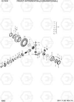 6292 FRONT DIFFERENTIAL(CONVENTIONAL) HL740-9, Hyundai