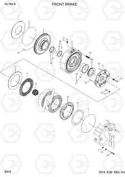 6310 FRONT BRAKE HL740-9, Hyundai