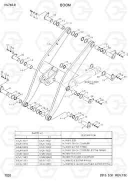 7020 BOOM HL740-9, Hyundai