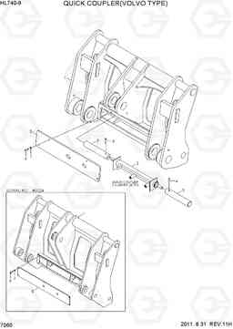 7060 QUICK COUPLER(VOLVO TYPE) HL740-9, Hyundai