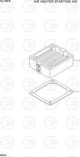 9010 AIR HEATER STARING AID HL740-9, Hyundai