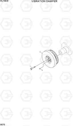 9070 VIBRATION DAMPER HL740-9, Hyundai