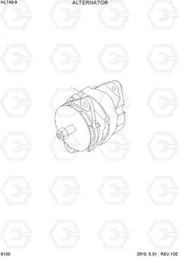 9100 ALTERNATOR HL740-9, Hyundai