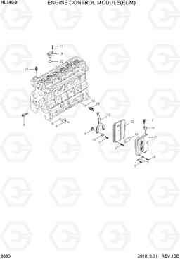 9380 ENGINE CONTROL UNIT(ECU) HL740-9, Hyundai