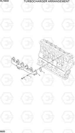 9500 TURBOCHARGER ARRANGEMENT HL740-9, Hyundai