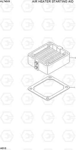 A010 AIR HEATER STARING AID HL740-9, Hyundai