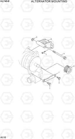 A110 ALTERNATOR MOUNTING HL740-9, Hyundai