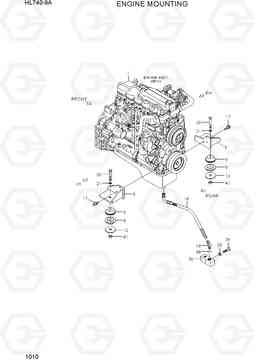 1010 ENGINE MOUNTING HL740-9A, Hyundai