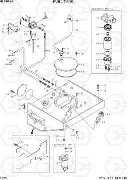 1020 FUEL TANK HL740-9A, Hyundai