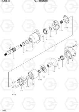 1033 FAN MOTOR HL740-9A, Hyundai