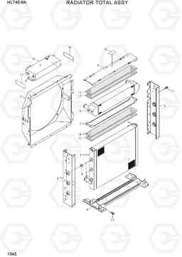 1045 RADIATOR TOTAL ASSY HL740-9A, Hyundai