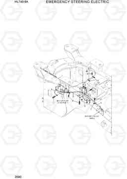 2090 EMERGENCY STEERING ELECTRIC HL740-9A, Hyundai