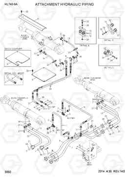 3050 ATTACHMENT HYDRAULIC PIPING HL740-9A, Hyundai