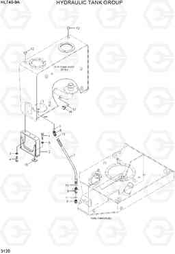 3120 HYDRAULIC TANK GROUP HL740-9A, Hyundai