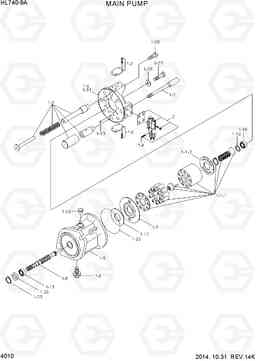 4010 MAIN PUMP HL740-9A, Hyundai