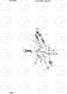 4080 CUT OFF VALVE HL740-9A, Hyundai