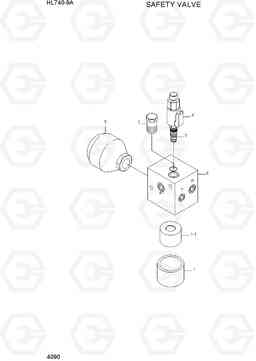 4090 SAFETY VALVE HL740-9A, Hyundai