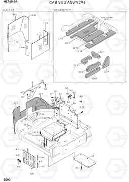 5090 CAB SUB ASSY(2/4) HL740-9A, Hyundai