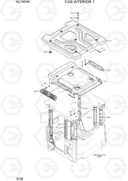 5120 CAB INTERIOR 1 HL740-9A, Hyundai