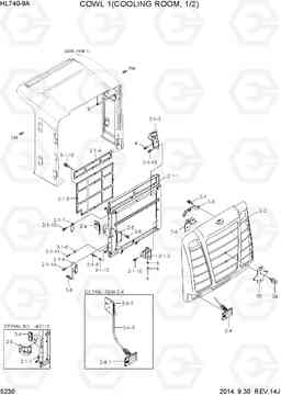 5230 COWL 1(COOLING ROOM, 1/2) HL740-9A, Hyundai