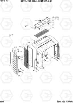 5240 COWL 2(COOLING ROOM, 2/2) HL740-9A, Hyundai