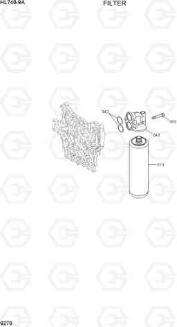 6270 FILTER HL740-9A, Hyundai