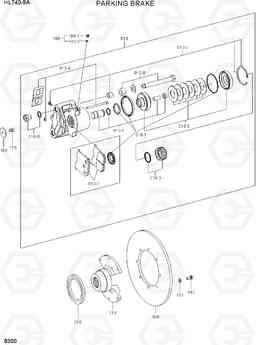 6300 PARKING BRAKE HL740-9A, Hyundai