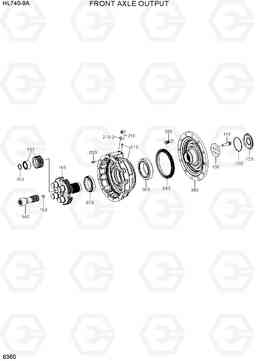 6360 FRONT AXLE OUTPUT HL740-9A, Hyundai