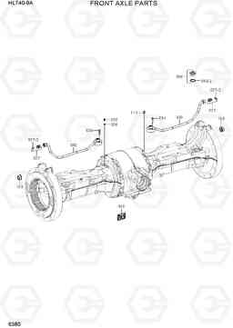 6380 FRONT AXLE PARTS HL740-9A, Hyundai