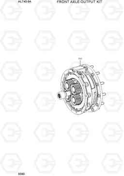 6390 FRONT AXLE OUTPUT KIT HL740-9A, Hyundai