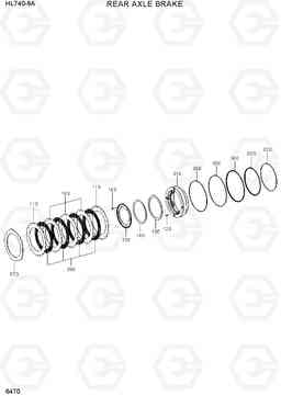 6470 REAR AXLE BRAKE HL740-9A, Hyundai