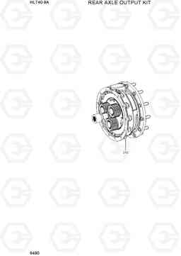 6490 REAR AXLE OUTPUT KIT HL740-9A, Hyundai