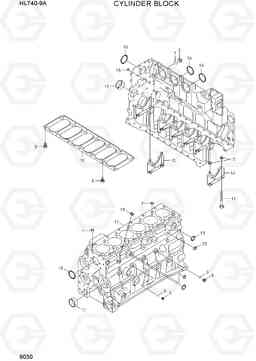 9030 CYLINDER BLOCK HL740-9A, Hyundai