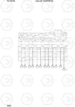 9050 VALVE TAPPETS HL740-9A, Hyundai