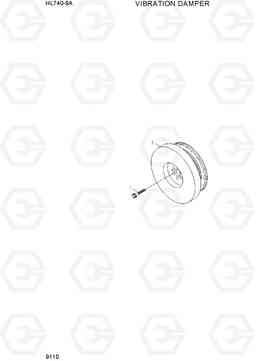 9110 VIBRATION DAMPER HL740-9A, Hyundai