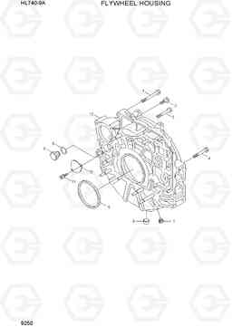 9250 FLYWHEEL HOUSING HL740-9A, Hyundai