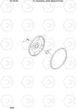 9300 FLYWHEEL AND MOUNTING HL740-9A, Hyundai