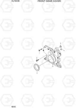 9310 FRONT GEAR COVER HL740-9A, Hyundai