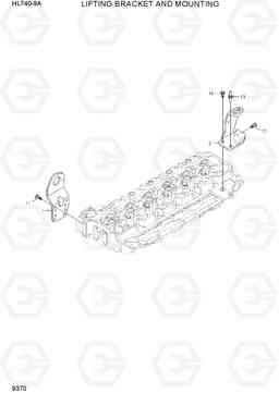 9370 LIFTING BRACKET AND MOUNTING HL740-9A, Hyundai