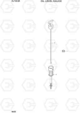 9400 OIL LEVEL GAUGE HL740-9A, Hyundai